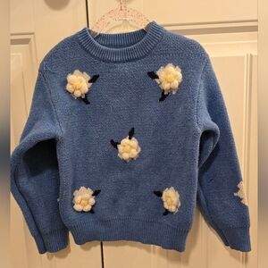 Girls Floral Sweater Size 6